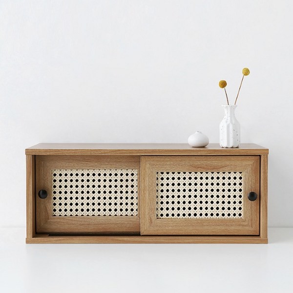  마켓비 BENTAN 미니수납장 낮은 2문 SHM2460, 캄포어베니어 