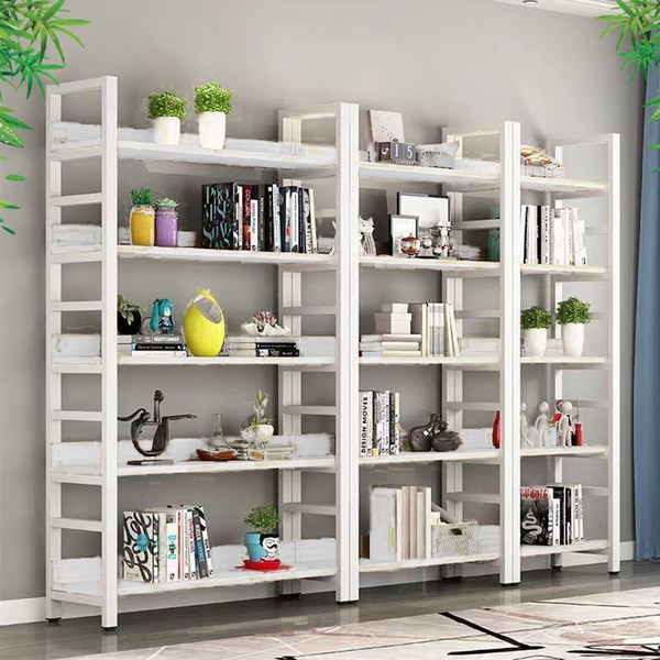 가구느낌 5단 리버책장 600, 화이트