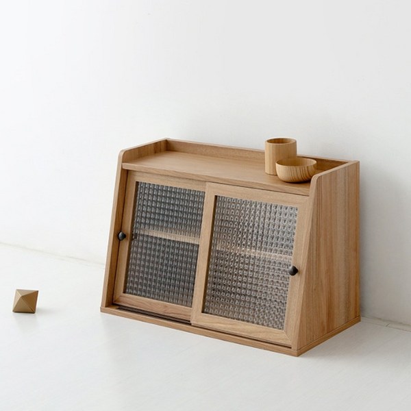  마켓비 POLABO 미니수납장 넓은 2문 A형, 캄포어베니어 