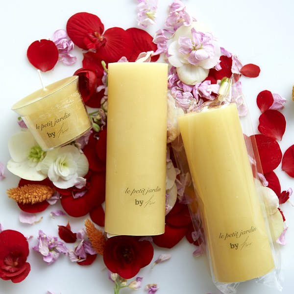  라피릿가든 밀랍 양초 세트, 무향 