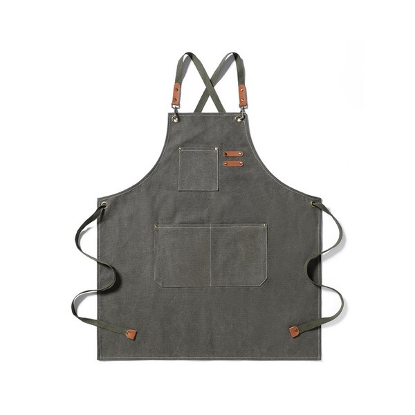디지털빌리지 바리스타 방수 앞치마, 카키, 1개