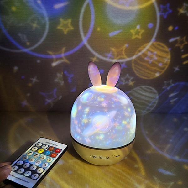  샤인램 멜로디 취침등 led cute elf 오르골빔 토끼 선물포장 