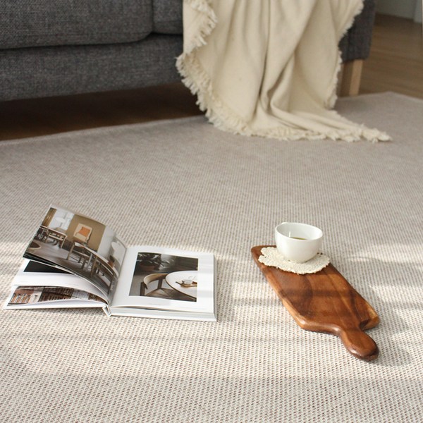 노크노크 플레인 먼지없는 사계절 러그 단모 거실 식탁 카페트 물세탁 매트