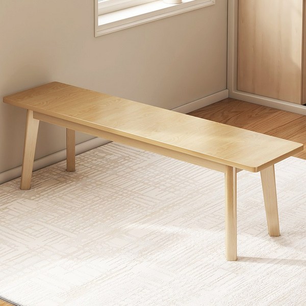 mozo 원목 벤치의자 2인용 식탁 의자, 원목색 1000*300*450mm