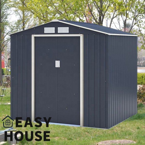 이지하우스 4X6 농막 조립식 창고 공장 직접 공급 야외 도구 방 개인 정원 보관실 필드 창고 농촌 주거 모바일 창고 작은, 4X6 네이비 조립식 창고