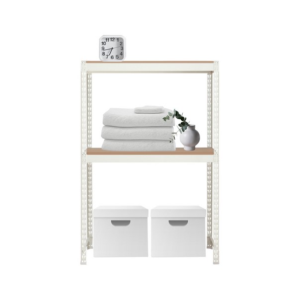  피피랙 미니 선반 수납 다용도실 무타공 앵글 철제 조립식 수납장 렉 가로 600mm, 600*500*2100*3s, 1개, 화이트 