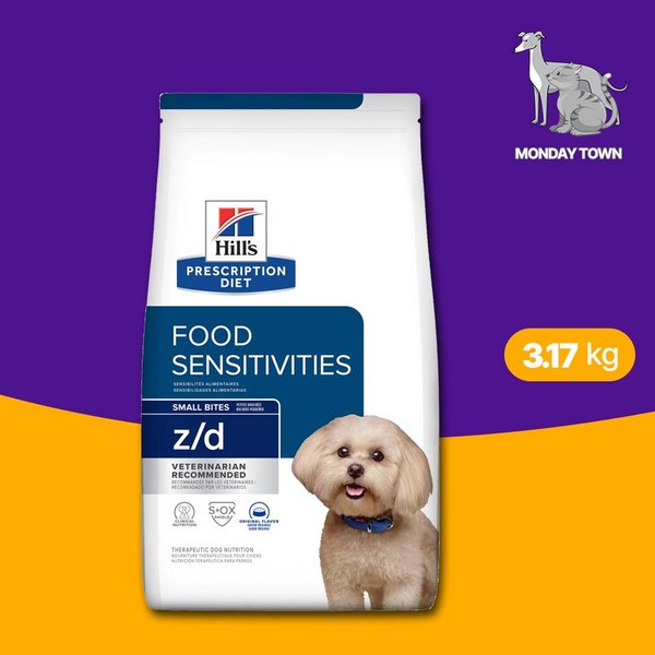 (당일출고) 힐스 독 z/d zd 3.17kg 강아지 알러지 처방식사료 zd 스몰바이트, 1개