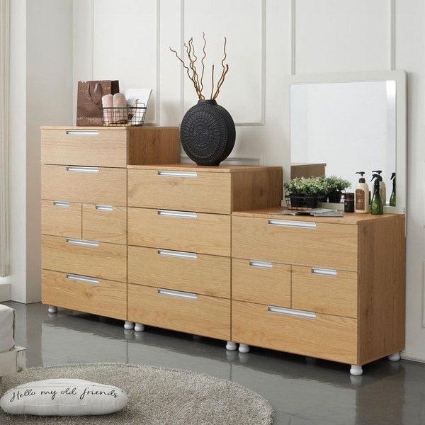 초이스800 광폭 3단 4단 5단서랍장 신혼 침실 아이방 속깊은 서랍장 3단서랍장 4단서랍장, 초이스800 4단, 오크