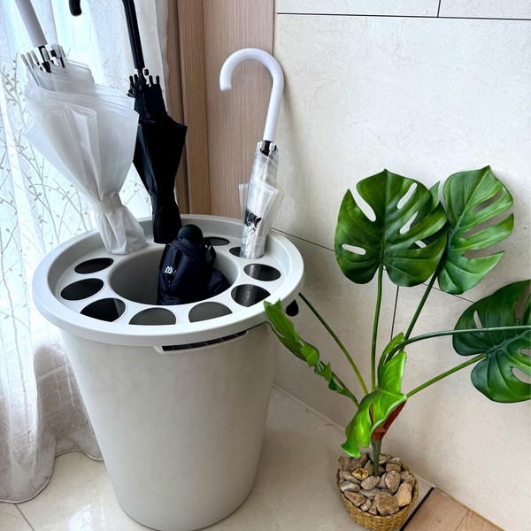 원룸공간 대용량 현관 업소용 우산꽂이, 1개, 크레용그레이