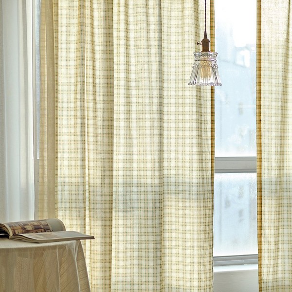 현관/창문/다용도 체크 가리개커튼