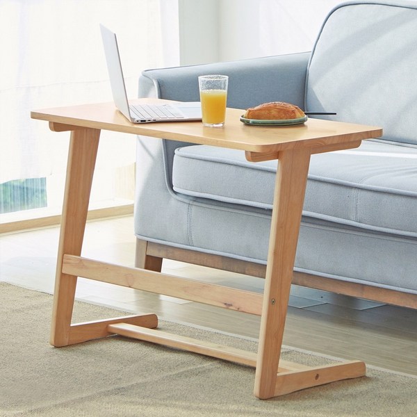 우디홈 원목 소파 쇼파 사이드 보조 테이블 W800