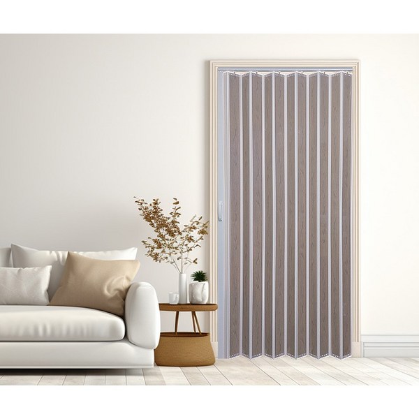  EKMALL 홀딩도어 자바라 편개 싱글패턴 코튼오크 가로사이즈 108cm x 세로선택 