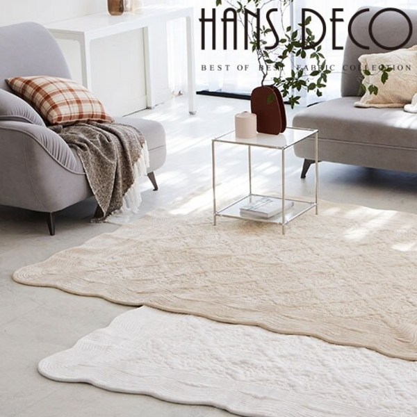 [한스데코] 소프트 워싱 극세사 카페트 점보특대형