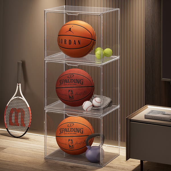 춘게엘 투명 리빙박스 책보관함 가방보관함, 5번(칸막이 없음), 3개