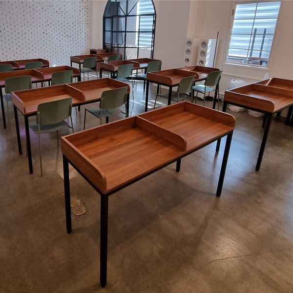 학원 스터디카페 책상 (2인)(1인), 검정색, 상판-백색, 1인용으로변경(-70000)