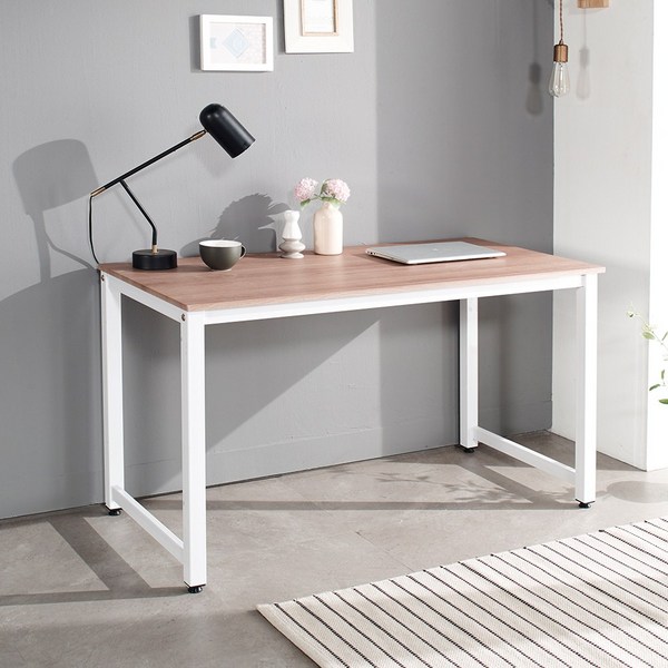 인퍼니처 S1컴퓨터책상 회의용테이블 사무용책상 철재책상 조립식책상 회사 일자 학생, 900화이트아카시아