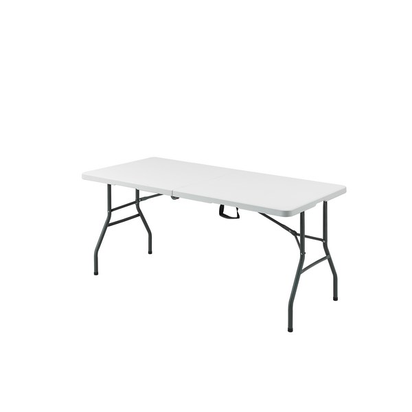  아웃탑 접이식 브로몰딩 테이블 1500, 화이트 