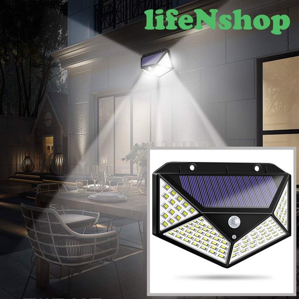 468구 LED 태양광 센서등 태양열 정원등 가로등 외부벽등, LED 100구