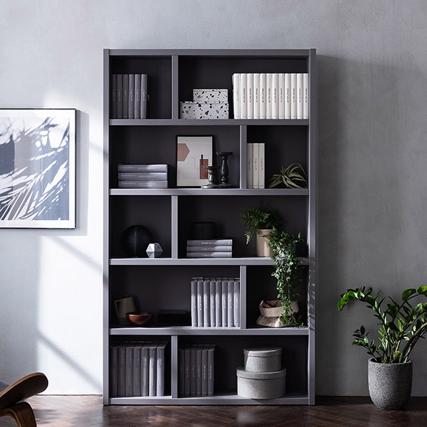  [삼익가구] 테디 1200 5단 책장 B타입, 그레이 