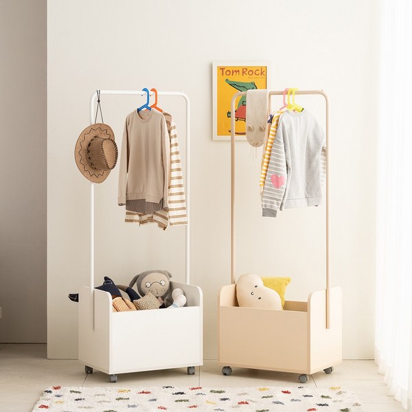 리바트 꼼므 이동형 행거, 파스텔핑크