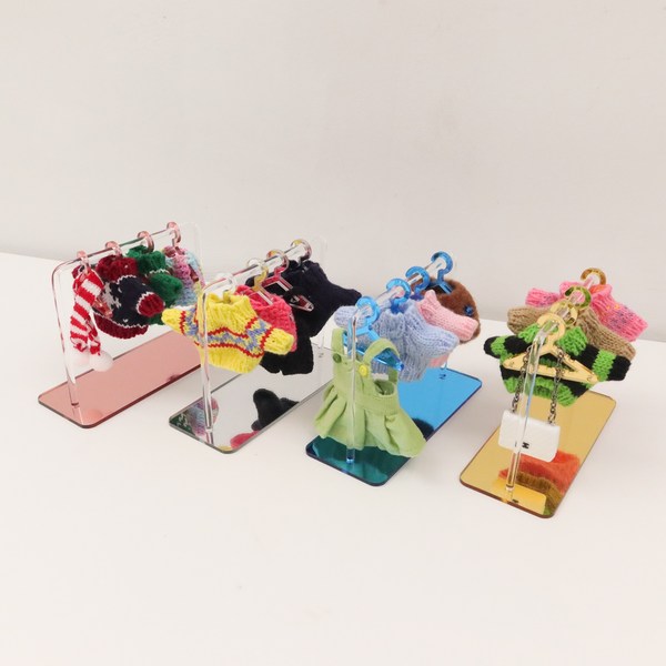  모루 인형 행거 옷걸이 모남희옷 그로밋옷 정리함, 블루 