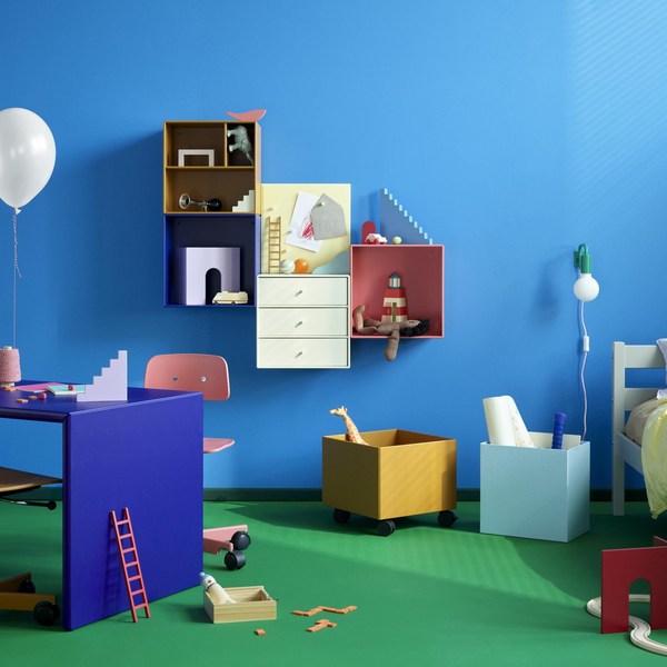  몬타나 미니 1007 모듈러 3단 3도어 서랍장, 브라운 