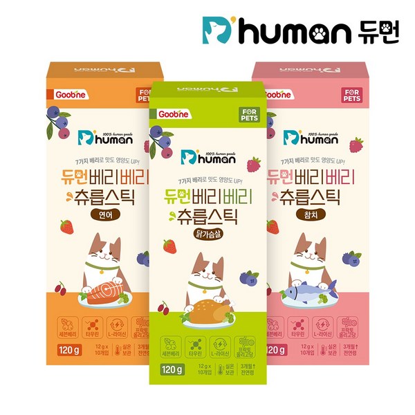 고양이 츄릅스틱 3종 3팩 / 고양이간식 고양이츄르, 혼합맛(참치/연어/닭가슴살), 120g