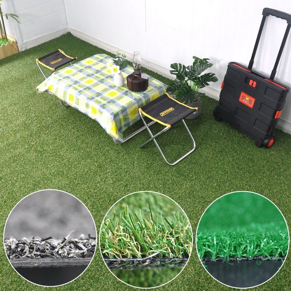  수지매트 인조잔디 롤매트 조경용 스포츠용 천연잔디 느낌 잘라쓰는 롤잔디 100cm 출입구매트 미끄럼방지, 인조잔디PP 6mm 100x100cm 