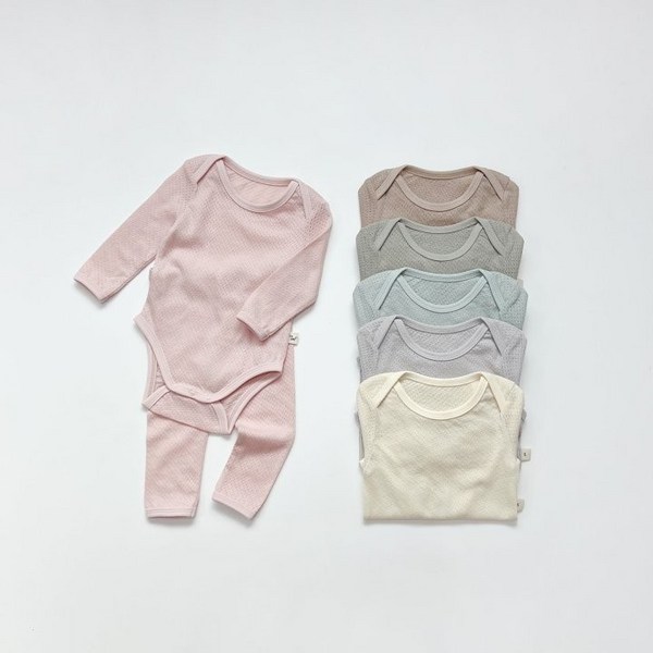 신생아 아기 긴팔 매쉬 메쉬 바디슈트 50일 100일 6개월 돌 내복 내의 실내복 baby mesh suit baby clothes