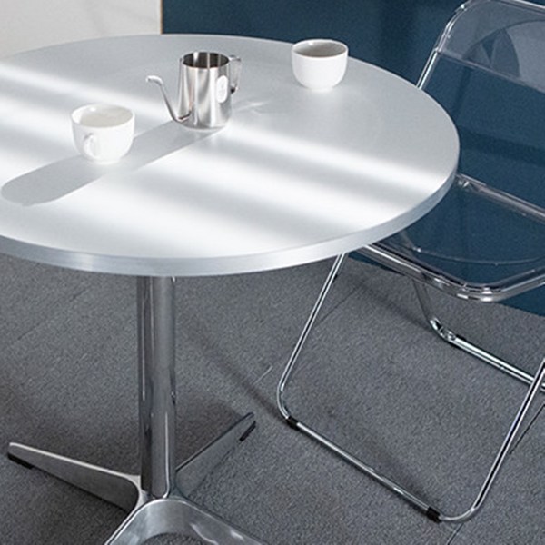  원형 테이블 원형 식탁 탁자 원탁 600 800 1000 화이트 인테리어 이케아, 실버 