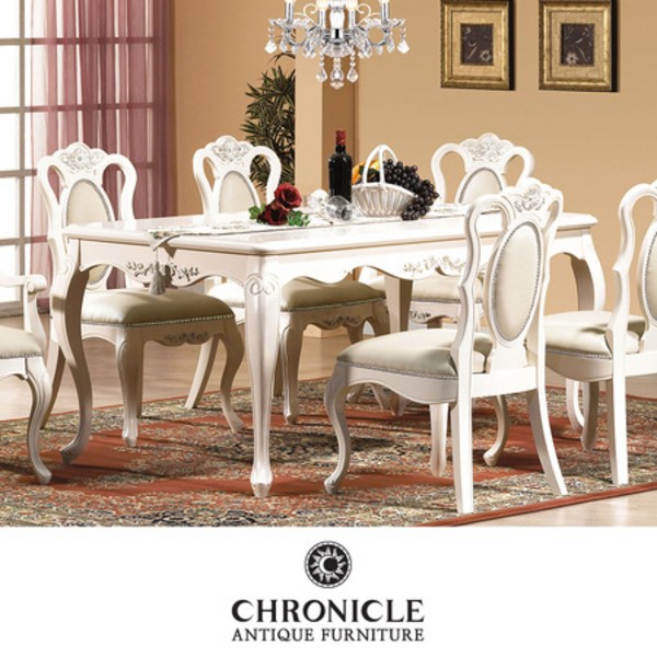  크로니클 엔틱가구 세라끄 6인식탁 테이블 CSC-6057, 상세페이지 참조 