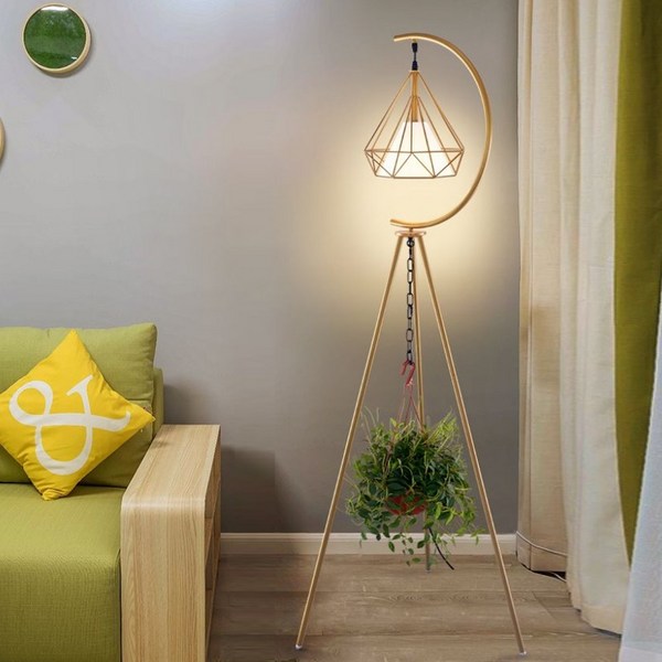  플로어 램프 LED 북유럽 프렌치 스탠드 스탠드, 삼색, 골드 