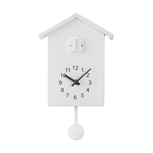  현대 조류 뻐꾸기 쿼츠 벽 시계 홈 거실 Horoge, 하얀, 하나 