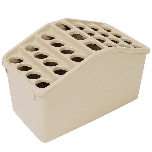  지오리빙 대형 우산꽂이 24구 27구 우산보관함 정리함 우산통 업소용 식당 음식점 카페, 베이지, 1개 