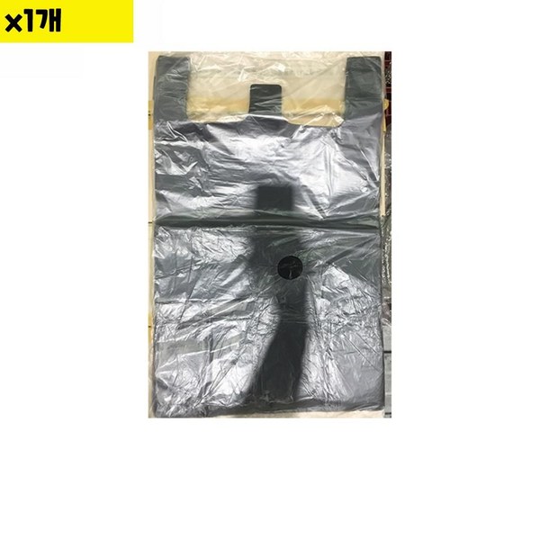 왕특대 식자재 100매 검정 비닐쇼핑백 용품 대원 k2m*743ly, 1