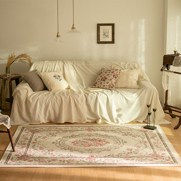  플라워 페르시안 셔닐 사계절러그 