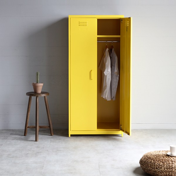  마켓비 MKB 드레스룸 옷장 조립식 행거 7601690, 옐로우 8757.0302 