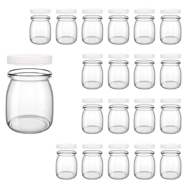 젤캔들 용기 푸딩 캔들병 pe캡 포함, 푸딩병 100ml 20개