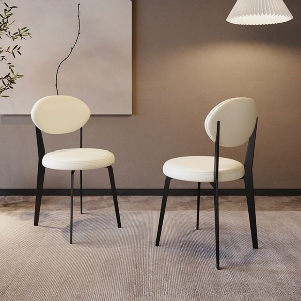 고급형 디자이너 거위알 체어 2p, 2개, 크림