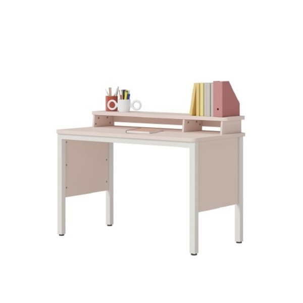 한샘 보나 일반책상 낮은상부장형, 파우더핑크(C)