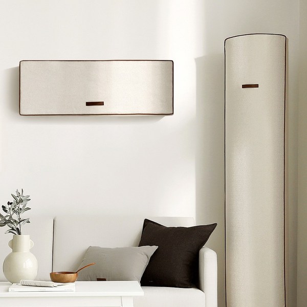  빈틈없는 에어컨 커버 투인원세트 (삼성무풍 엘지듀얼 외), 크림베이지 