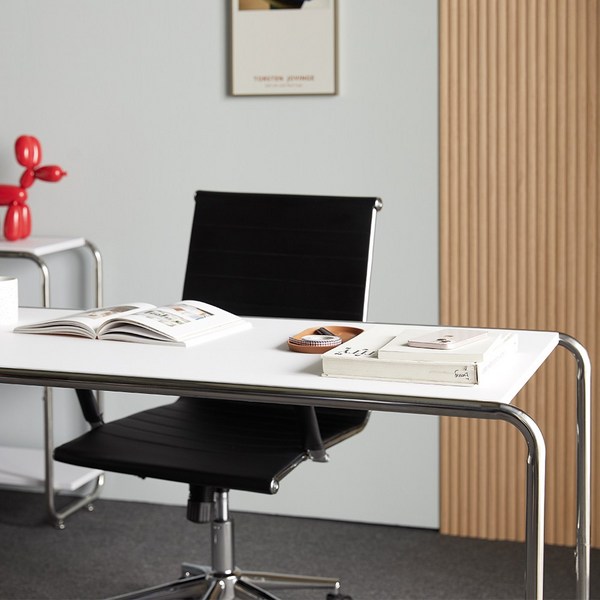  16피스 YLS DESK 미드센츄리 책상 데스크 테이블, 1400 화이트 