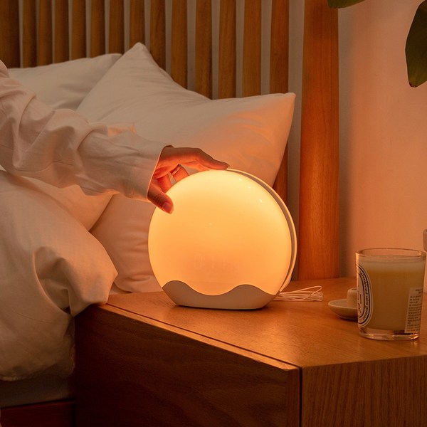 블링몬스터즈 미라클모닝 인공태양 알람시계 양면 무소음 LED 탁상시계, 1개