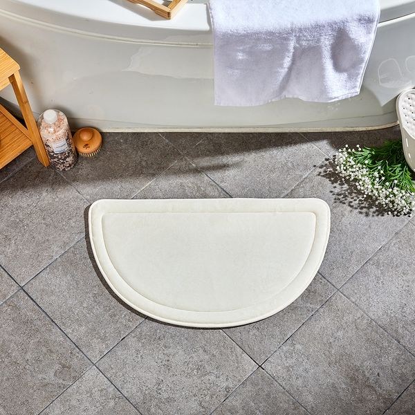 [모던하우스]푹신한 반원 메모리폼 매트 38X67 아이보리 BG2022021, 단품, 1개