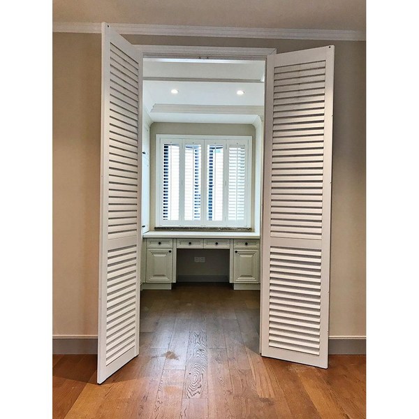  우드셔터 나무커텐 아파트 인테리어 사생활보호 가림막 갤러리문 블라인드 루버형 