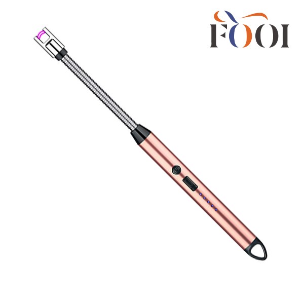 KC인증 USB충전식 점화기 전기라이터 캠핑 캔들 식당 점화스틱, 3 로즈골드, 1개