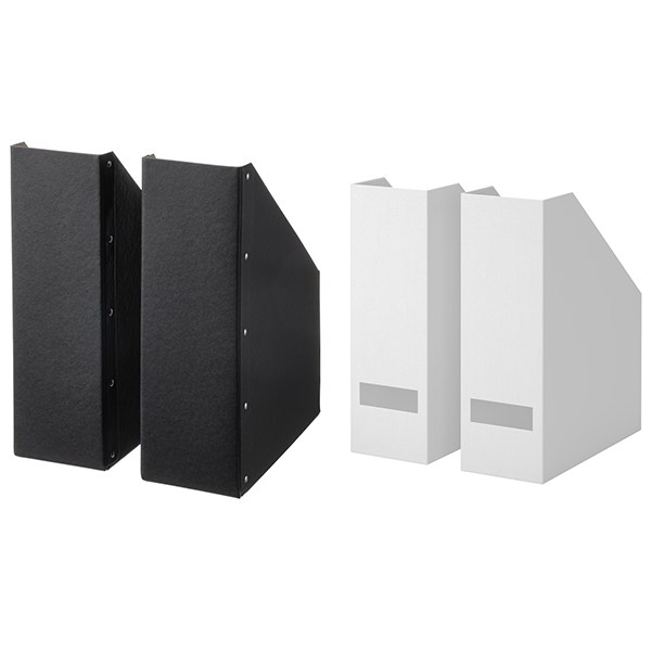 이케아 TJENA 데스크 책상 서류철 서류정리 파일꽂이, 화이트, 4개