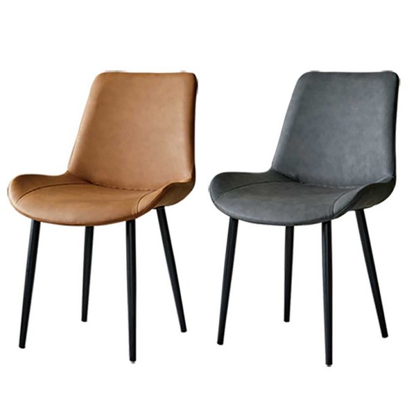  [당일발송 1+1] 홈들이 유로 식탁의자 다이닝체어, 브라운 