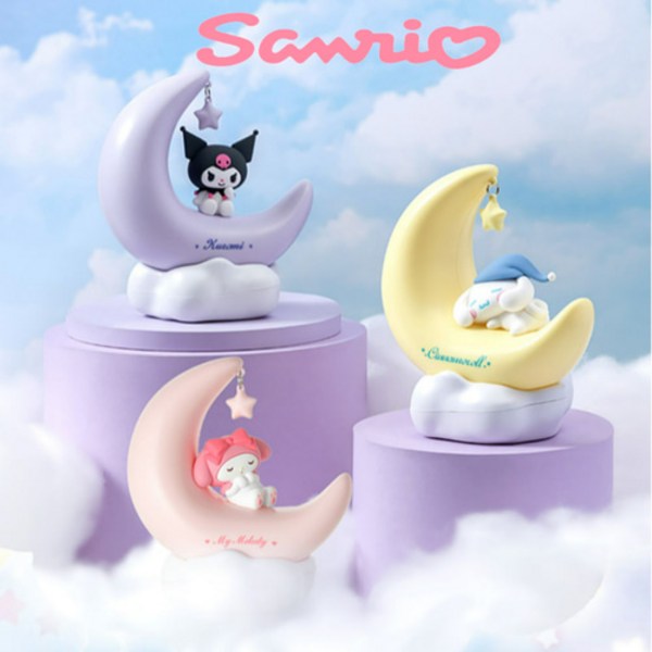 [국내배송]]산리오 조각달 무드등 시나모롤 쿠로미 아이방 수면등 생일선물 기념일 미니소