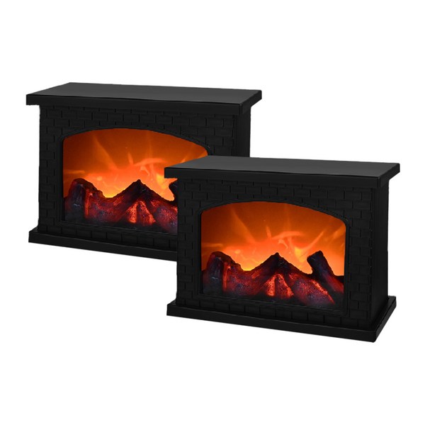 모노치 불멍 무드등 2종 세트 벽난로 램프 LED 모닥불 캠핑 조명, 벽난로+벽난로